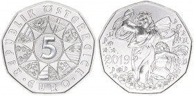 Sondergedenkmünze
5 Euro, 2019. Lebensfreude
Wien
stfr