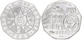 Sondergedenkmünze
5 Euro, 2005. Europa Hymne
Wien
stfr