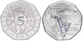 Sondergedenkmünze
5 Euro, 2015. Bundesheer Schutz und Hilfe
Wien
stfr