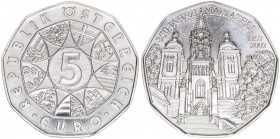 Sondergedenkmünze
5 Euro, 2007. 100 Jahre Mariazell
Wien
stfr