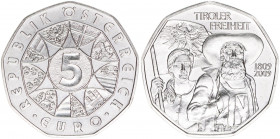 Sondergedenkmünze
5 Euro, 2009. Tiroler Freiheit
Wien
stfr