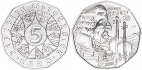 Sondergedenkmünze
5 Euro, 2009. Joseph Haydn
Wien
stfr