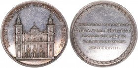 Kaiser Franz I.
Salzburg. Silbermedaille, 1828. auf das 200jährige Jubiläum des Salzburger Domes
Salzburg
26,31g
Macho 28
vz