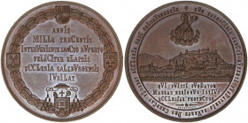 Franz Joseph I.
Salzburg. Bronzemedaille, 1882. auf das 1300jährige Stiftsjubiläum
Salzburg
33,60g
Macho 137
vz/stfr