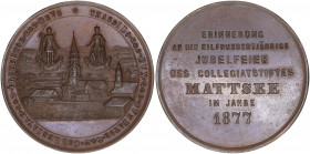 Franz Joseph I.
Salzburg. Bronzemedaille, 1877. auf das 1100jährige Jubiläum des Collegiatsstiftes Mattsee
Salzburg
34,07g
Macho 122
vz