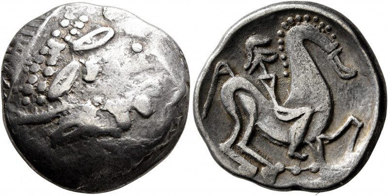 CARPATHIAN REGION. Uncertain tribe. Circa 2nd century BC. Tetradrachm (Silver, 2...
