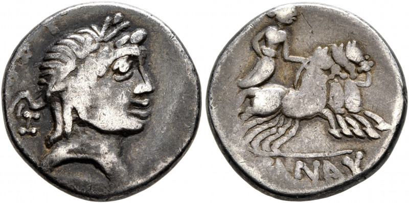MIDDLE DANUBE. Eravisci. Mid to late 1st century BC. Denarius (Silver, 18 mm, 4....