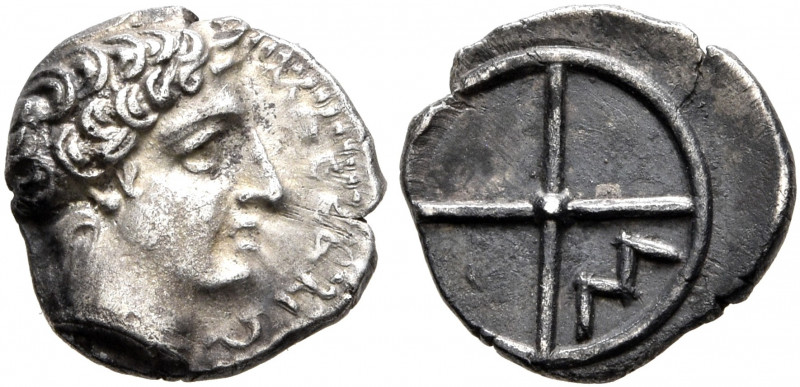GAUL. Massalia. Circa 410-380 BC. Obol (Silver, 10 mm, 0.70 g, 11 h). MAΣΣAΛIΩ-[...