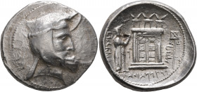 KINGS OF PERSIS. Oborzos (Vabharz), early-mid 3rd century BC. Tetradrachm (Silver, 29 mm, 17.00 g, 6 h), Istakhr (Persepolis). Head of Oborzos to righ...
