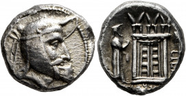 KINGS OF PERSIS. Oborzos (Vabharz), early-mid 3rd century BC. Drachm (Silver, 17 mm, 4.24 g, 3 h), Istakhr (Persepolis). Head of Oborzos to right, wea...
