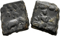 BAKTRIA, Indo-Greek Kingdom. Zoilos II, circa 50-40/35 BC. Hemiobol (Bronze, 11x12 mm, 2.67 g, 12 h), Eastern Punjab. 'Maharajasa tratarasa Jhoilasa' ...