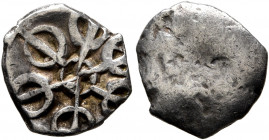 INDIA, Early northern trade coinage. Gandhara. Taxila series. AR Unit (Silver, 11 mm, 0.51 g), a fraction of a Bent Bar. Swat valley, circa 5th-3th ce...