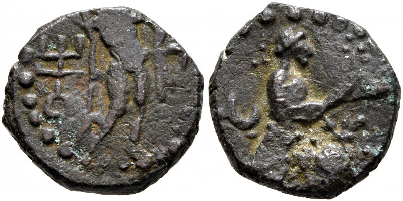 INDIA, Kushan Empire. Vima Takto (Soter Megas), circa 80-100. AE (Bronze, 13.5 m...