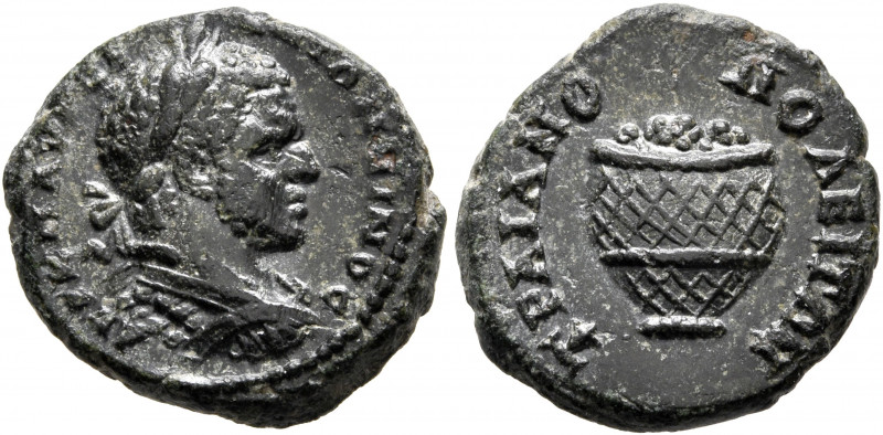 THRACE. Traianopolis. Caracalla, 198-217. Assarion (Bronze, 17 mm, 3.60 g, 6 h)....