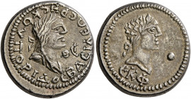 KINGS OF BOSPORUS. The Divine Rhescuporis II, with Severus Alexander, 228/9. Stater (Electrum, 19 mm, 6.85 g, 1 h), struck under Cotys III, BE 525 = 2...