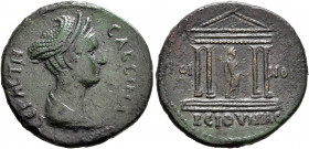 BITHYNIA. Koinon of Bithynia. Sabina, Augusta, 128-136/7. Diassarion (Bronze, 25 mm, 8.09 g, 6 h). ϹΑΒΕΙΝΑ ϹΕΒΑϹΤΗ Draped bust of Sabina to right, wea...