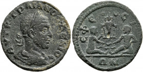 IONIA. Ephesus. Trajan Decius, 249-251. Assarion (Bronze, 21 mm, 4.00 g, 7 h). ΑΥΤ Κ ΤΡΑΙΑΝΟϹ ΔЄΚΙΟϹ Laureate, draped and cuirassed bust of Trajan Dec...