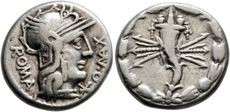 Q. Fabius Maximus, 127 BC. Denarius (Silver, 17.5 mm, 3.83 g, 2 h), Rome. ROMA -...