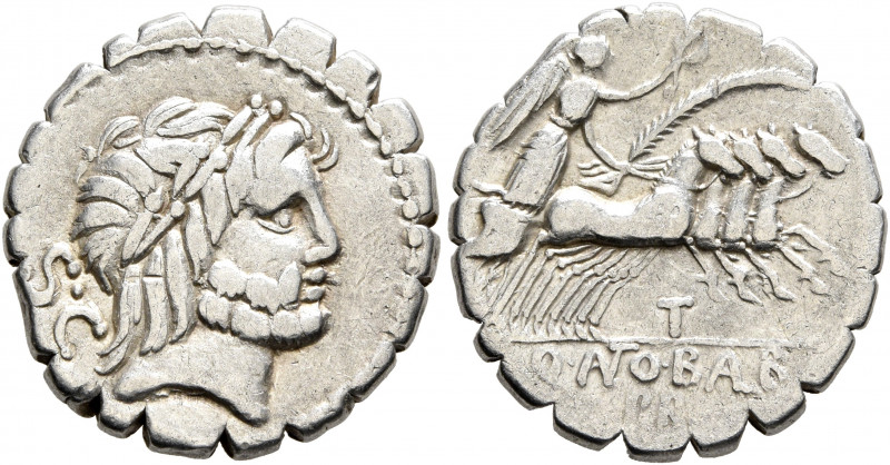 Q. Antonius Balbus, 83-82 BC. Denarius (Silver, 18 mm, 3.84 g, 5 h), Rome. Laure...