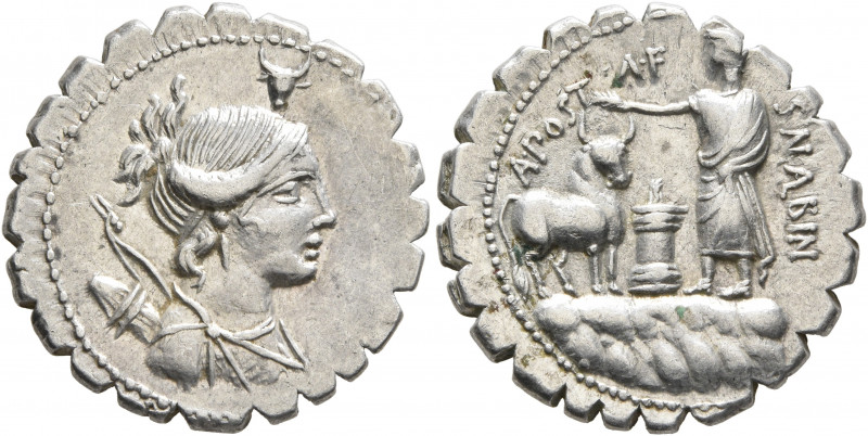 A. Postumius A.f. Sp.n. Albinus, 81 BC. Denarius (Silver, 20 mm, 3.89 g, 1 h), R...