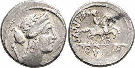 Faustus Cornelius Sulla, 56 BC. Denarius (Silver, 18 mm, 3.23 g, 12 h), Rome. S•C Diademed, laureate and draped bust of Venus to right. Rev. PHILIPPVS...