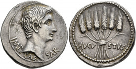 Augustus, 27 BC-AD 14. Cistophorus (Silver, 25 mm, 11.19 g, 11 h), Ephesus, circa 25-20 BC. IMP•CAESAR Bare head of Augustus to right. Rev. AVGVSTVS S...