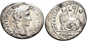 Augustus, 27 BC-AD 14. Denarius (Silver, 20 mm, 3.70 g, 1 h), Lugdunum, 2 BC-AD 4. CAESAR AVGVSTVS DIVI F PATER PATRIAE Laureate head of Augustus to r...