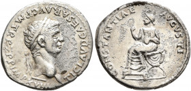 Claudius, 41-54. Denarius (Silver, 20 mm, 3.73 g, 6 h), Lugdunum, 50-51. TI CLAVD CAESAR•AVG•P•M•TR P•X IMP•XVIII Laureate head of Claudius to right. ...