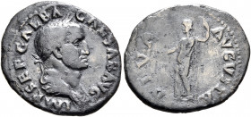 Galba, 68-69. Denarius (Silver, 20 mm, 2.68 g, 5 h), Rome, circa July 68-January 69. IMP SER GALBA CAESAR AVG Laureate and draped bust of Galba to rig...