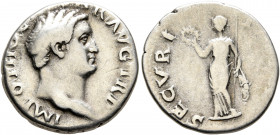Otho, 69. Denarius (Silver, 18 mm, 3.27 g, 5 h), Rome, 15 January-16 April 69. IMP M OTHO CAESAR [AVG TR P] Bare head of Otho to right. Rev. SECVRI[TA...
