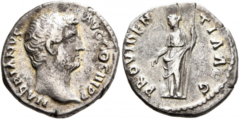 Hadrian, 117-138. Denarius (Silver, 17 mm, 3.07 g, 6 h), Rome, 137-July 138. HAD...