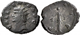 Gallienus, 253-268. Antoninianus (Silvered bronze, 21 mm, 3.72 g, 12 h), Siscia, 267-268. GALLIENVS AVG Radiate head of Gallienus to left. Rev. PAX AV...
