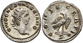 Divus Valerian II, died 258. Antoninianus (Billon, 21 mm, 3.82 g, 12 h), Rome, 258. DIVO CAES VALERIANO Radiate head of Divus Valerianus II to right. ...
