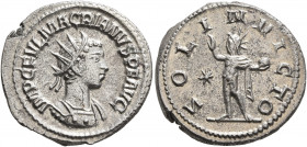 Macrianus, usurper, 260-261. Antoninianus (Billon, 22 mm, 4.08 g, 6 h), Samosata. IMP C FVL MACRIANVS P F AVG Radiate and cuirassed bust of Macrianus ...