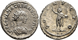 Macrianus, usurper, 260-261. Antoninianus (Billon, 21 mm, 3.64 g, 11 h), uncertain mint in the East, 261. IMP C FVL MACRIANVS P F AVG Radiate and cuir...