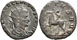 Claudius II Gothicus, 268-270. Antoninianus (Bronze, 19 mm, 3.52 g, 6 h), Rome, 268. IMP C M AVR CLAVDIVS P F AVG Radiate, draped and cuirassed bust o...