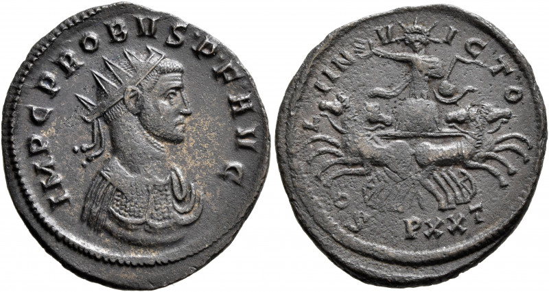 Probus, 276-282. Antoninianus (Bronze, 24 mm, 3.49 g, 12 h), Ticinum, 277-278. I...