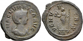 Magnia Urbica, Augusta, 283-285. Antoninianus (Billon, 24 mm, 4.13 g, 6 h), Rome. MAGN VRBICA AVG Diademed and draped bust of Magnia Urbica set to rig...