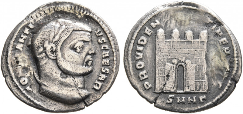 Constantius I, as Caesar, 293-305. Argenteus (Silver, 19 mm, 2.91 g, 12 h), Nico...