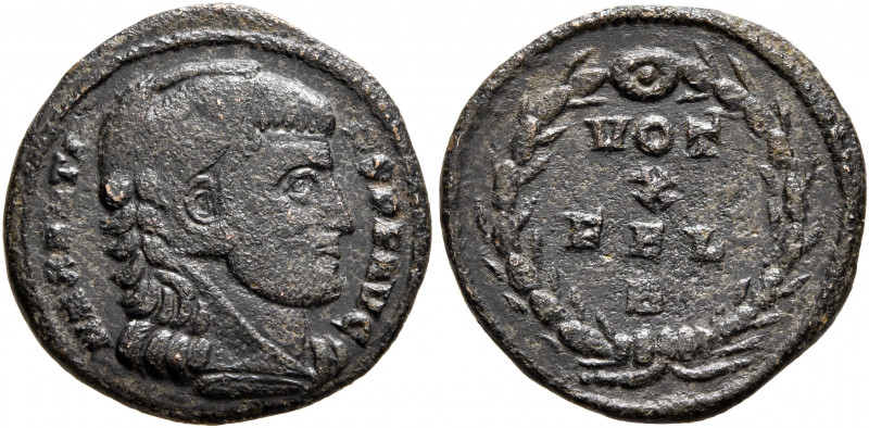 Maxentius, 307-312. Fraction (Bronze, 18 mm, 2.32 g, 12 h), Ostia, End of 308-be...