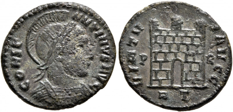 Constantine I, 307/310-337. Follis (Bronze, 19 mm, 2.56 g, 5 h), Rome, 318-319. ...