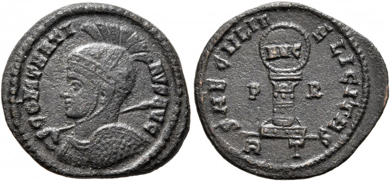 Constantine I, 307/310-337. Follis (Bronze, 20 mm, 2.68 g, 5 h), Rome, 318-319. ...
