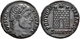Constantine I, 307/310-337. Follis (Bronze, 19 mm, 3.13 g, 6 h), Antiochia, 325-326. CONSTAN-TINVS AVG Laurel-and-rosette-diademed head of Constantine...