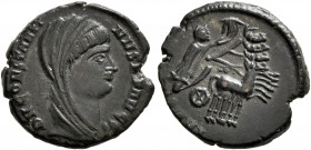 Divus Constantine I, died 337. Half Follis (Bronze, 10.5 mm, 2.20 g, 5 h), Antiochia. DV CONSTANTINVS P T AVGG Veiled head of Divus Constantine I to r...