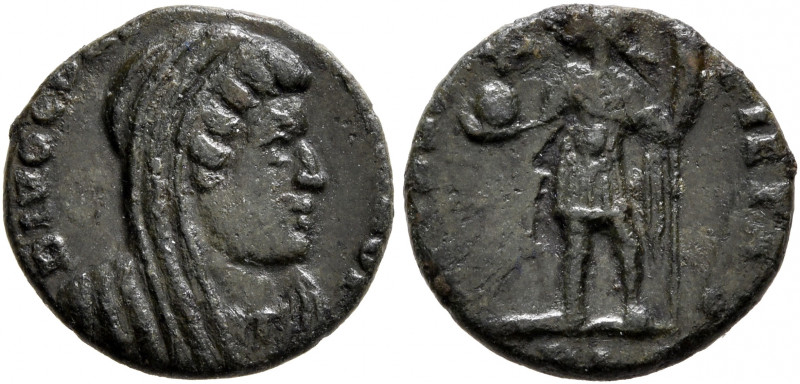 Divus Constantine I, died 337. Half Follis (Bronze, 9 mm, 1.46 g, 12 h), Lugdunu...