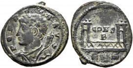Commemorative Series, 330-354. Follis (Bronze, 15 mm, 1.13 g, 5 h), Constantinopolis, 330. POP ROMANVS Laureate and draped bust of the Genius Populi R...