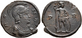 Commemorative Series, 330-354. Follis (Bronze, 16 mm, 1.50 g, 11 h), Rome, struck under Constantius II, circa 348. Helmeted, draped and cuirassed bust...