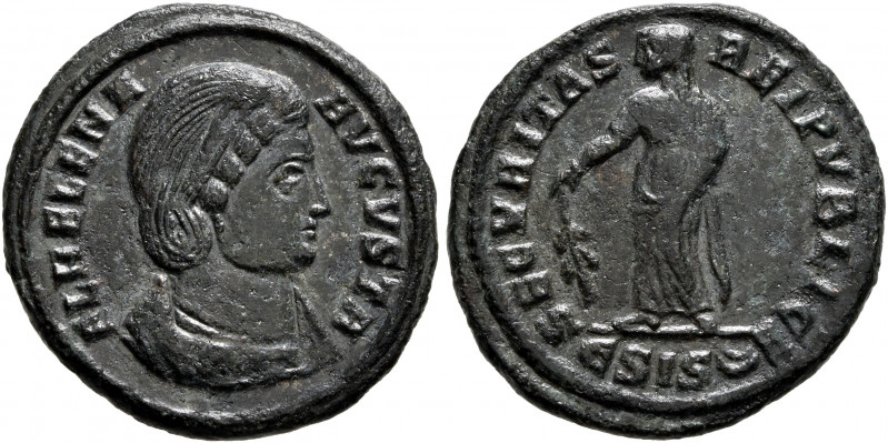 Helena, Augusta, 324-328/30. Follis (Bronze, 19.5 mm, 3.00 g, 12 h), Siscia, 328...