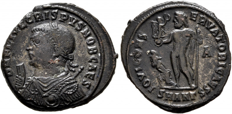 Crispus, Caesar, 316-326. Follis (Bronze, 20 mm, 3.23 g, 11 h), Antiochia, 317-3...