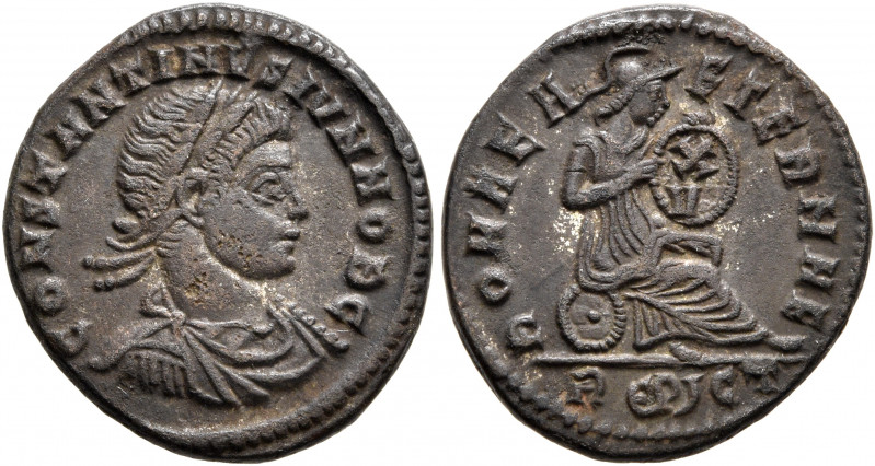 Constantine II, as Caesar, 316-337. Follis (Bronze, 19 mm, 3.11 g, 12 h), Rome, ...